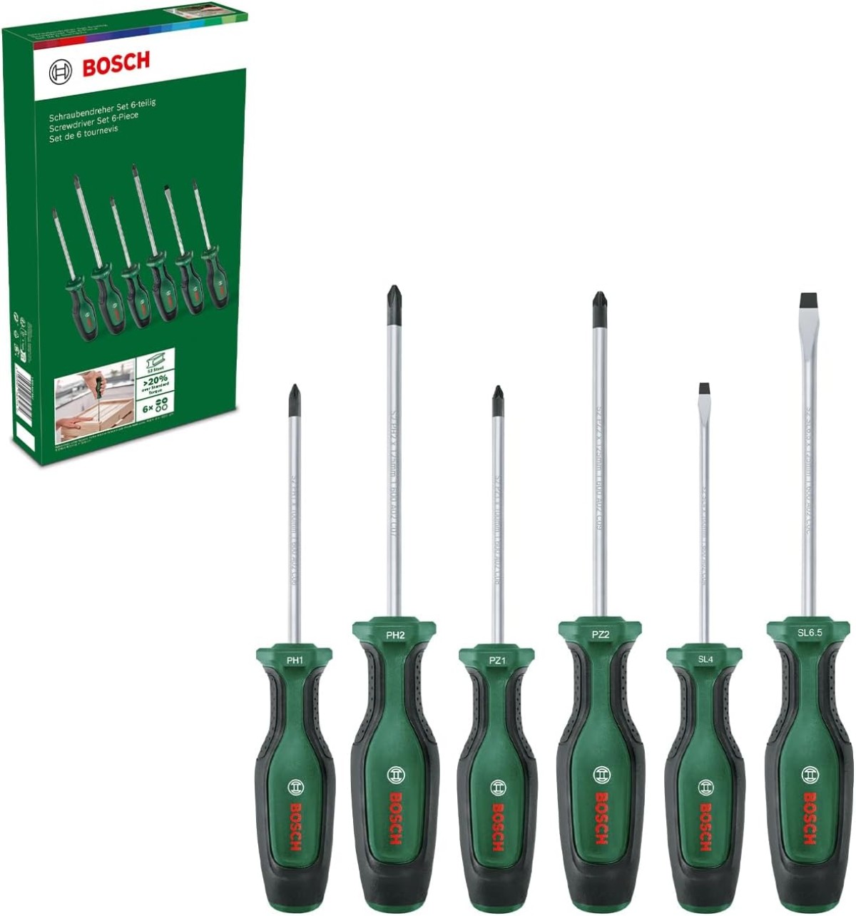 BOSCH 6 PARÇA TORNAVİDA SETİ PREMİUM 1.600.A02.W7L BOSCH 6 PARÇA TORNAVİDA SETİ PREMİUM 1.600.A02.W7L