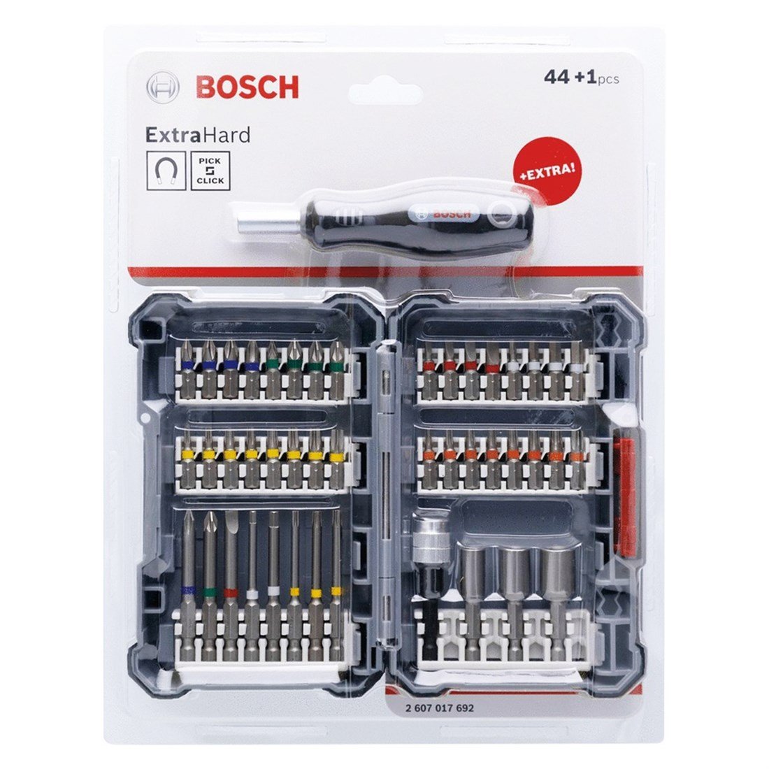 BOSCH PROFESYONEL VİDALAMA UÇ SETİ 44+1 PARÇA 2.607.017.692