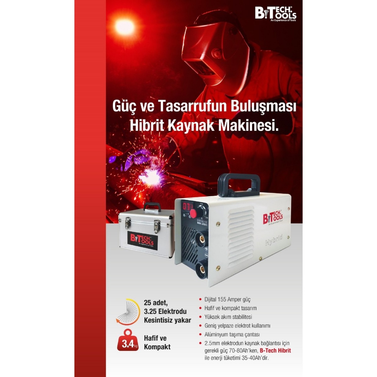 BTECH 200 AMP DİJİTAL KAYNAK MAKİNASI BTECH 200 AMP DİJİTAL KAYNAK MAKİNASI