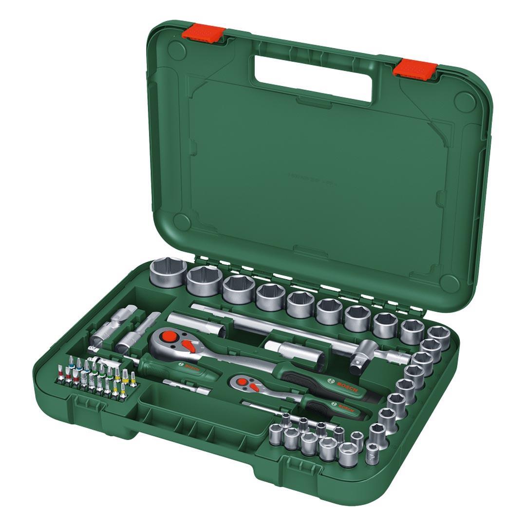 Bosch 1/4 + 1/2 Cırcırlı Somun Sıkma Seti 56 Parça 1.600.A02.Z9B