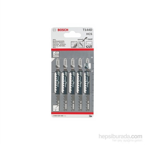 Bosch Dekupaj Tes. Bıç. T144D 5 Li Bosch Dekupaj Tes. Bıç. T144D 5 Li