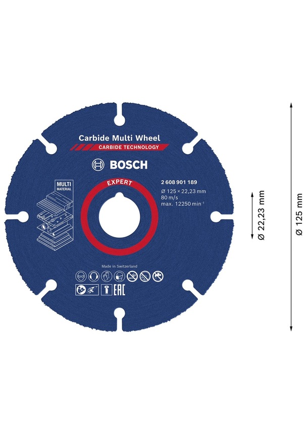 Bosch Expert CMW Kesme Diski 125mm 2.608.901.189 Bosch Expert CMW Kesme Diski 125mm 2.608.901.189