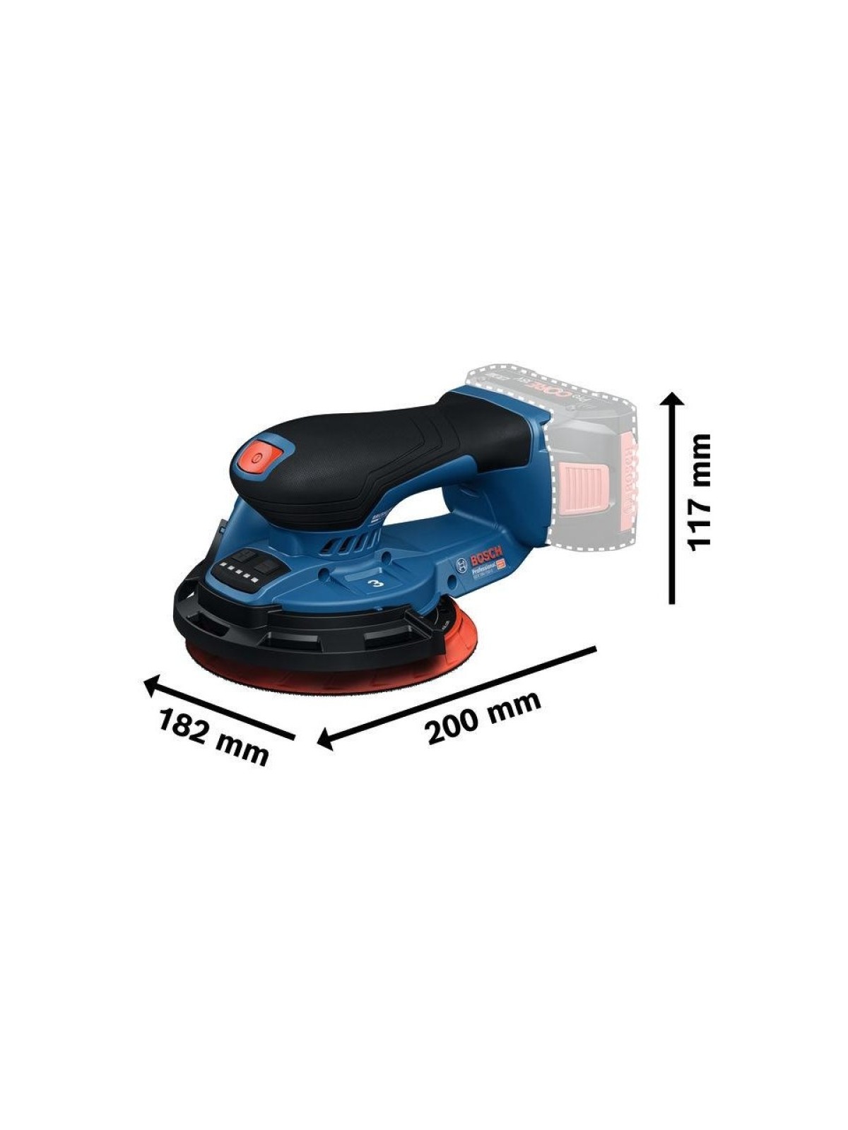 Bosch GEX 18V-150-3 Eksantrik Zımpara Makinesi Solo