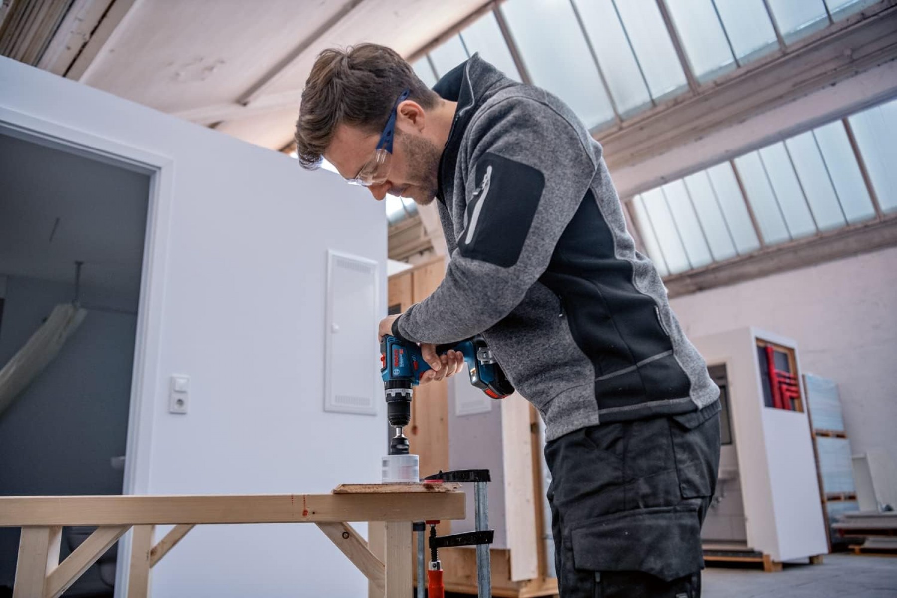 Bosch GSB 18V-90C Akülü Darbeli Delme Vidalama 2 x 5,0 Ah  0.601.9K6.106