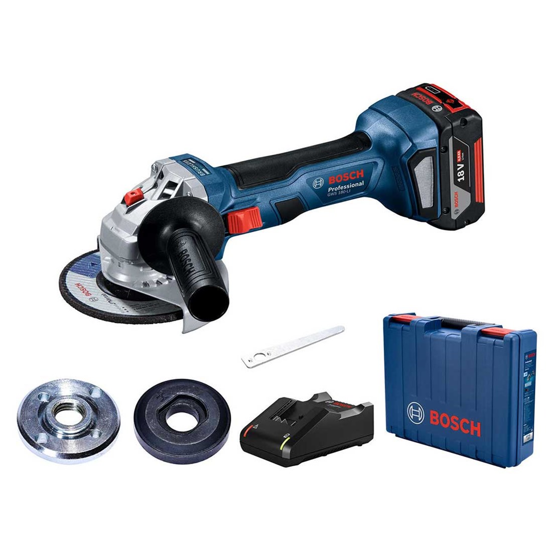 Bosch GWS 180 Li Akülü Taşlama 1x4.0 Ah 125 mm Bosch GWS 180 Li Akülü Taşlama 1x4.0 Ah 125 mm