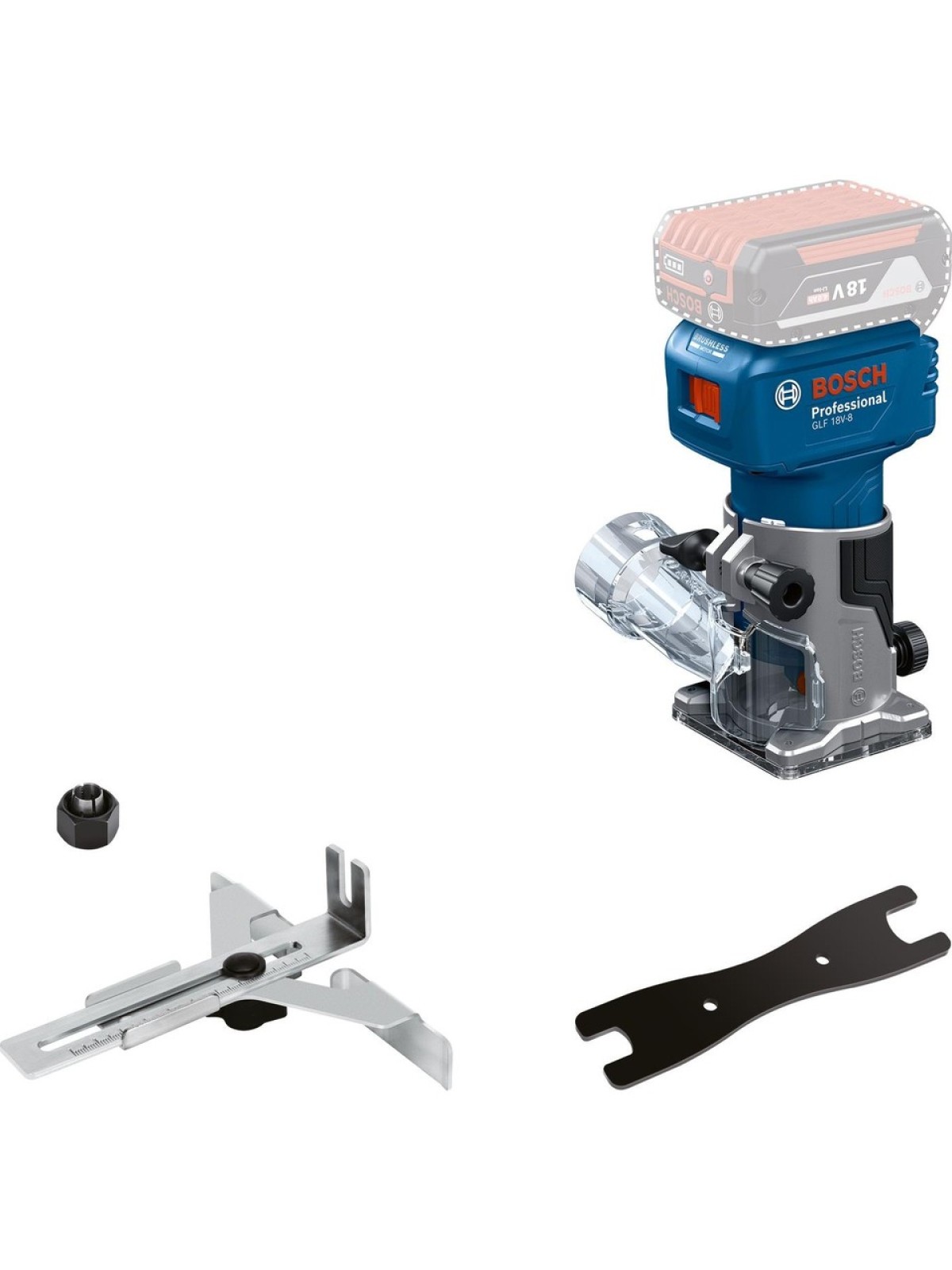 Bosch GKF 18V-8 Freze Makinesi Solo Bosch GKF 18V-8 Freze Makinesi Solo