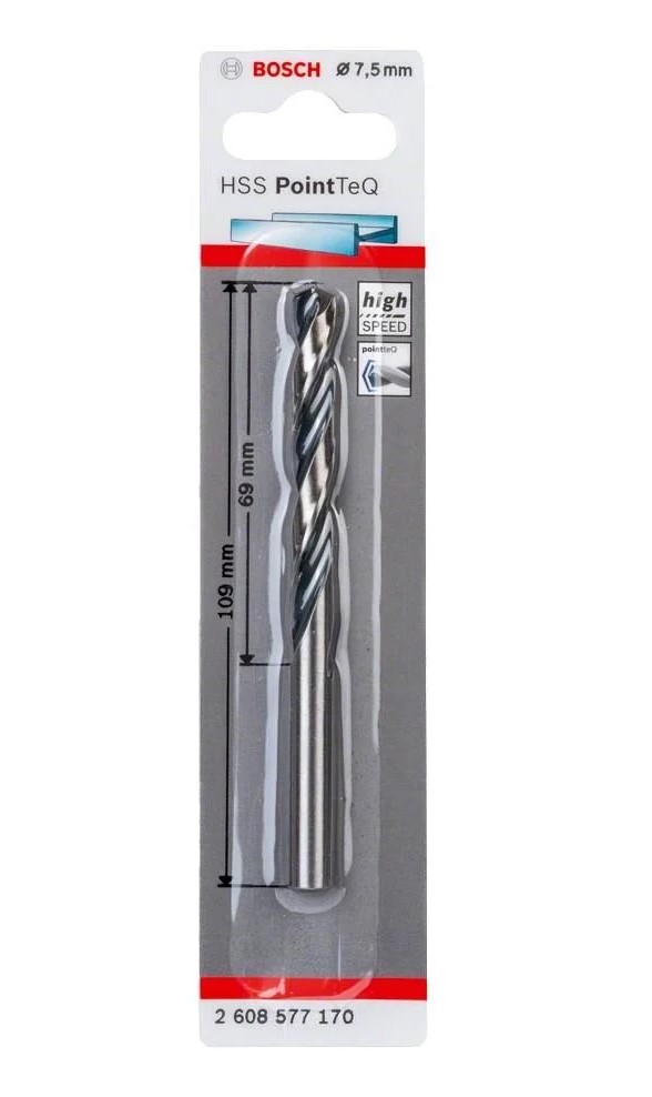 Bosch Hss Pointteq Metal Matkap Ucu 7,5 mm 1'Lİ Bosch Hss Pointteq Metal Matkap Ucu 7,5 mm 1'Lİ