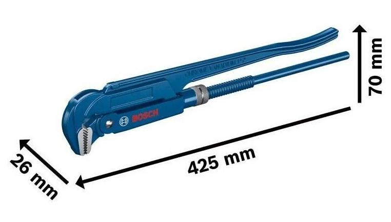 Bosch Köşe Boru Anahtarı 90' 420mm 1.600.A02.W3V