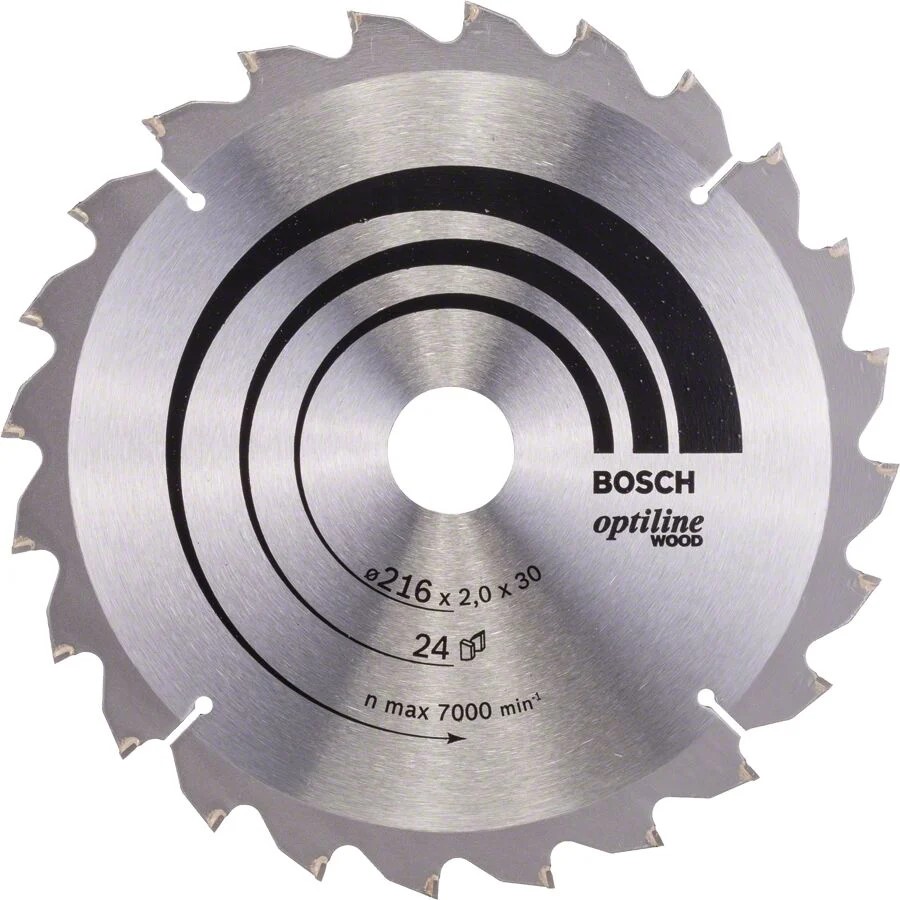 Bosch OPW Daire Testere 216x30mm 24 Diş 2.608.640.431 Bosch OPW Daire Testere 216x30mm 24 Diş 2.608.640.431