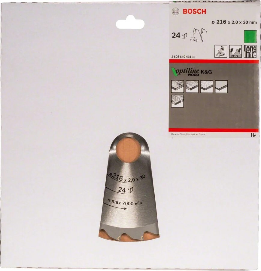 Bosch OPW Daire Testere 216x30mm 24 Diş 2.608.640.431 Bosch OPW Daire Testere 216x30mm 24 Diş 2.608.640.431