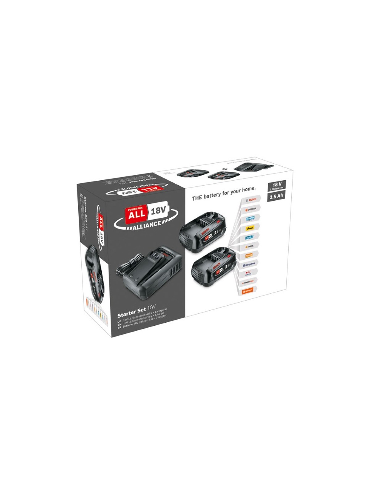 Bosch Starter Set 18V ( 2 x 2,5 Ah + AL18V01) 1.600-A03.1T5 Bosch Starter Set 18V ( 2 x 2,5 Ah + AL18V01) 1.600-A03.1T5