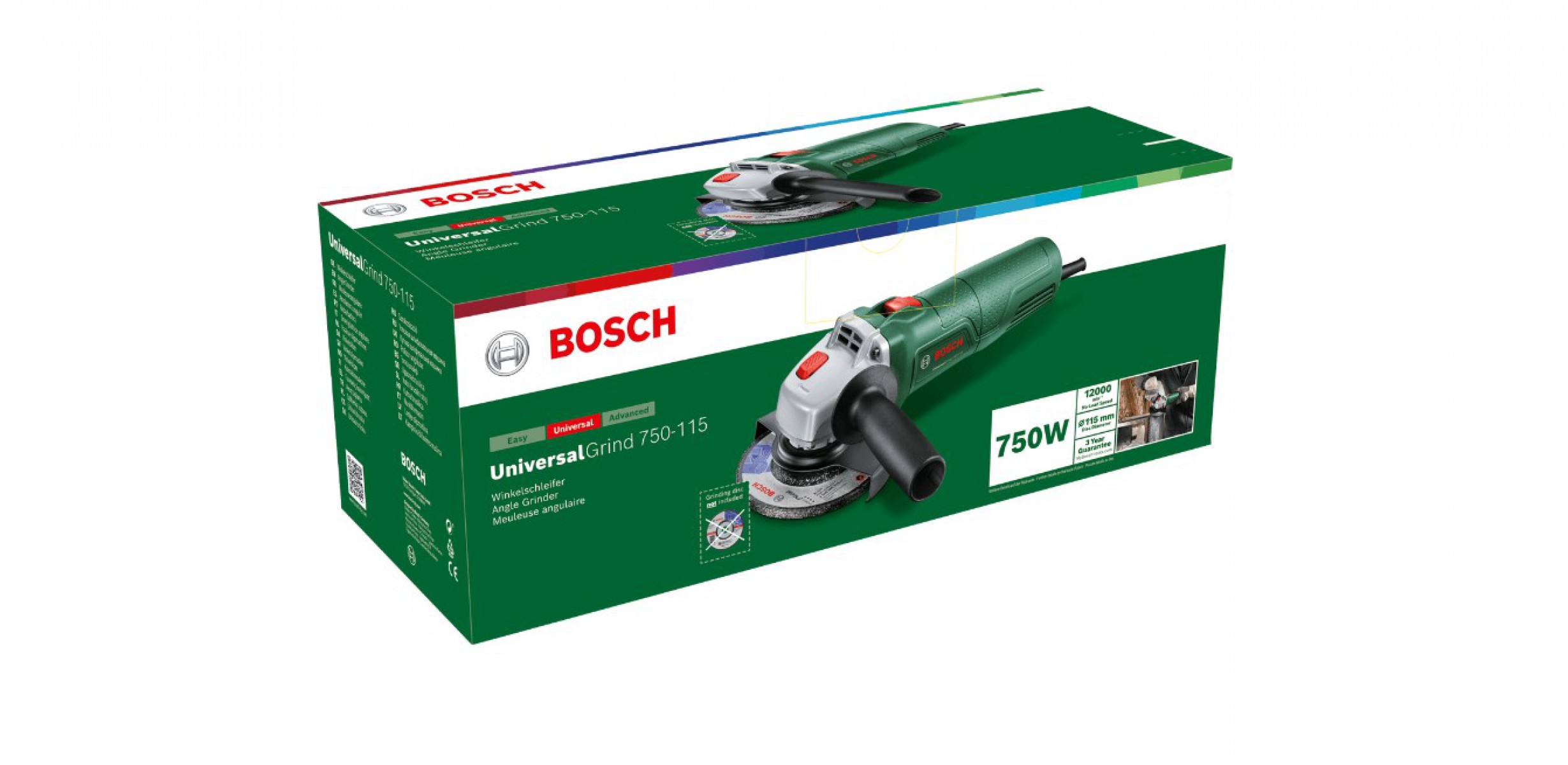 Bosch Universal Grind 750-115 750 W Taşlama Makinesi Bosch Universal Grind 750-115 750 W Taşlama Makinesi
