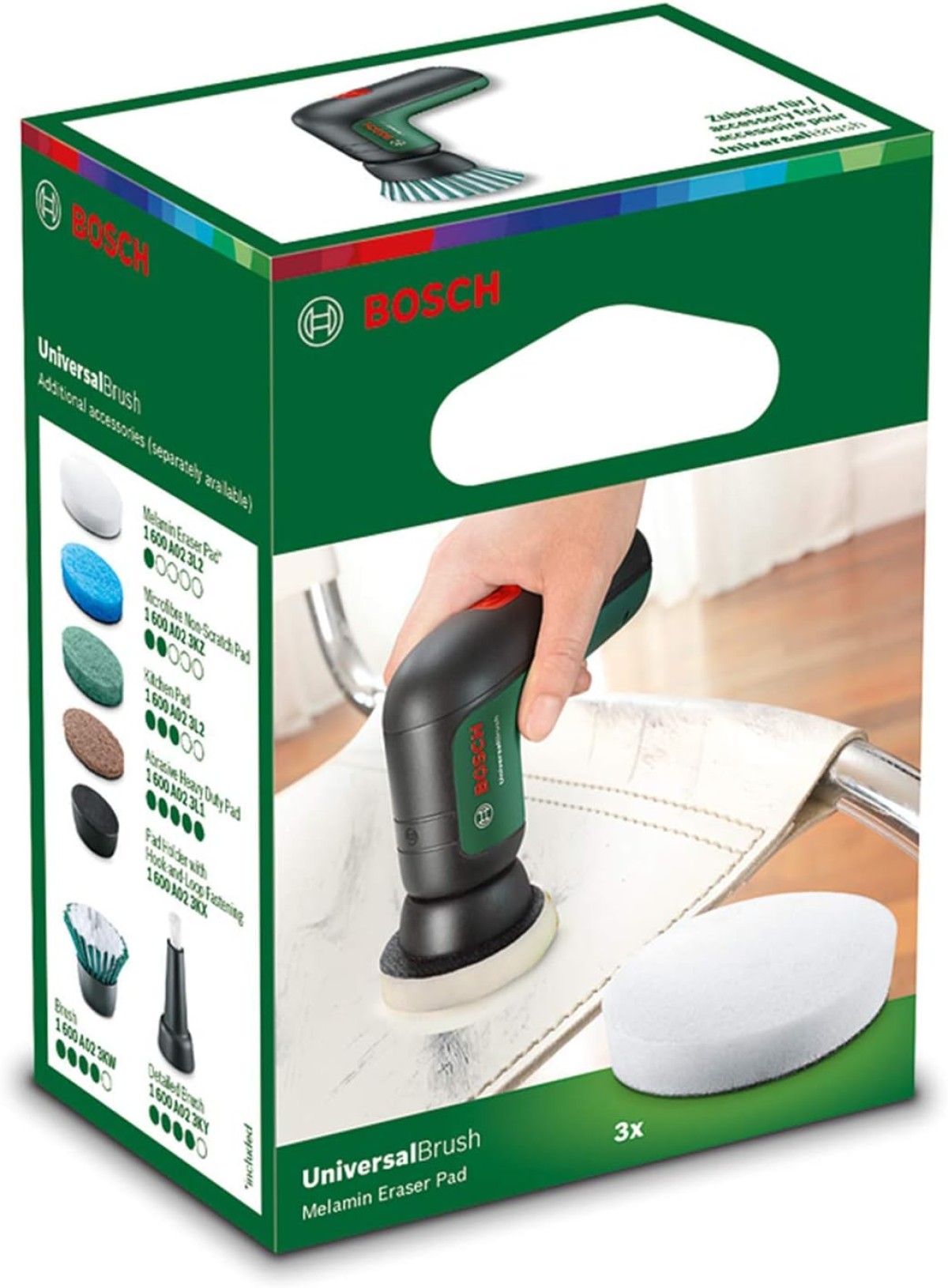 Bosch UniversalBrush - Melamin Temizleyici Ped 1.6010.A02.3L2 Bosch UniversalBrush - Melamin Temizleyici Ped 1.6010.A02.3L2