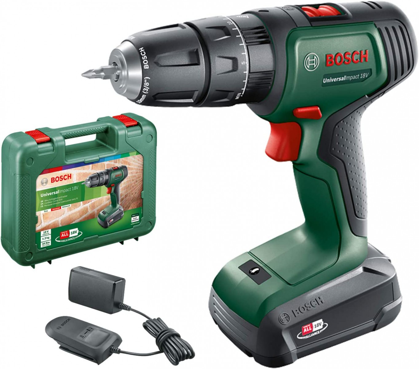 Bosch Universalimpact 18 V Çift Akülü Darbeli Vidalama (1,5 Ah x 2) Bosch Universalimpact 18 V Çift Akülü Darbeli Vidalama (1,5 Ah x 2)