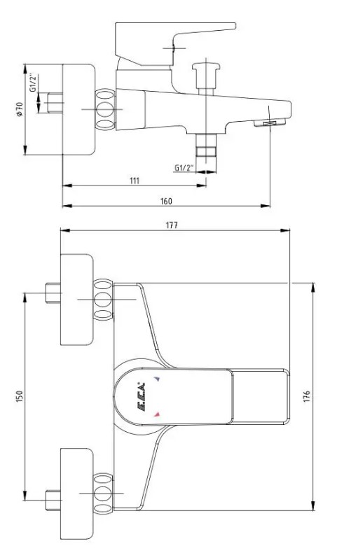 E.C.A DALIA Banyo Bataryası 102102488 E.C.A DALIA Banyo Bataryası 102102488