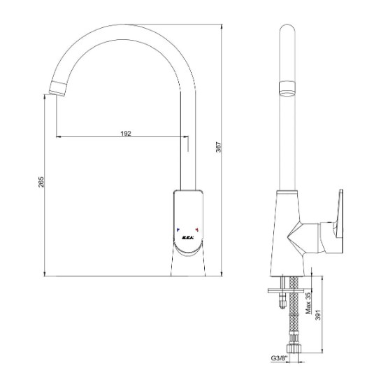 E.C.A DALIA Evye Bataryası 102118354 E.C.A DALIA Evye Bataryası 102118354