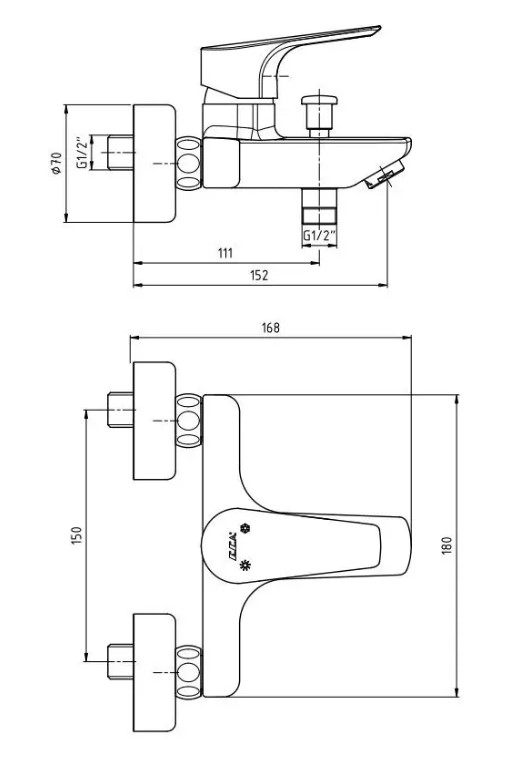 E.C.A NIOBE Banyo Bataryası 102102482 E.C.A NIOBE Banyo Bataryası 102102482