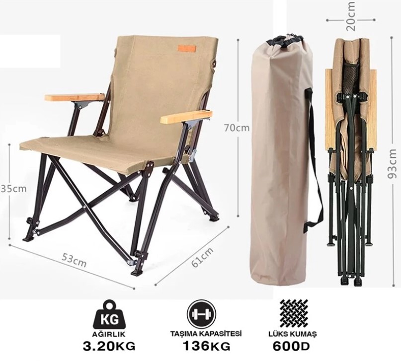 FUNKY CHAIRS FREEDOM KATLANABİLİR ALÜMİNYUM KAMP SANDALYESİ