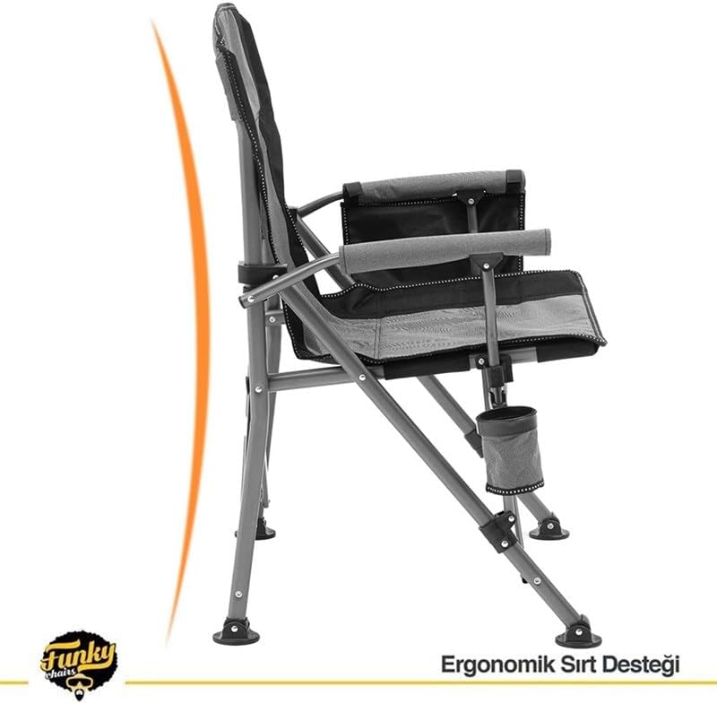 FUNKY CHAIRS RİVER SİDE KAT. KAMP SANDALYE GRİ FUNKY CHAIRS RİVER SİDE KAT. KAMP SANDALYE GRİ