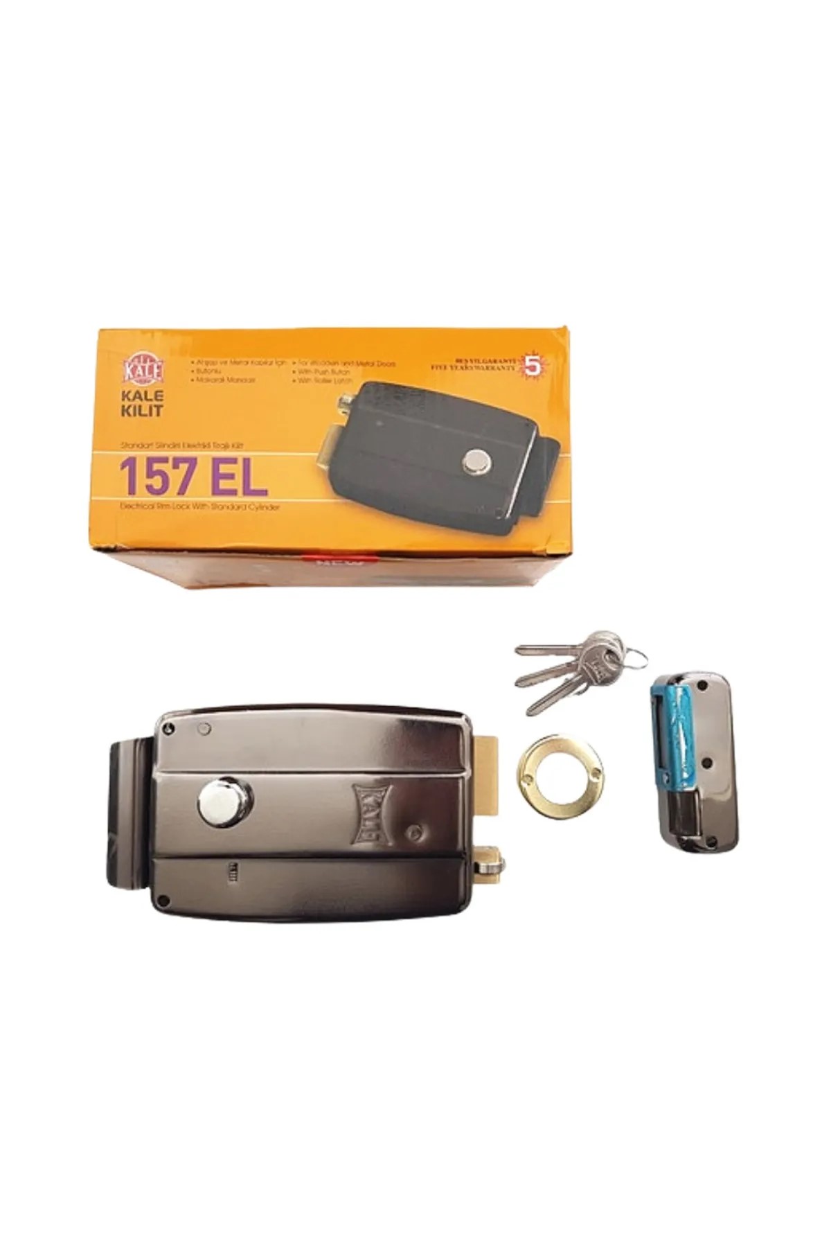 Kale 157el Elektrikli Tirajlı Kilit-siyah (14mm-52mm) 157EL000015S Kale 157el Elektrikli Tirajlı Kilit-siyah (14mm-52mm) 157EL000015S