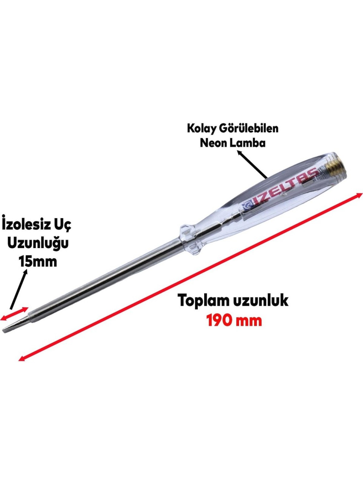 KONTROL KALEMİ-190 mm-İZELTAŞ