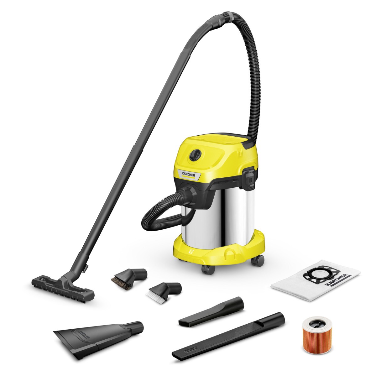Karcher WD 3 S  V-17/6/20Car Araç Tipi Islak Kuru Elektirl Süpürge 1.628.149.0