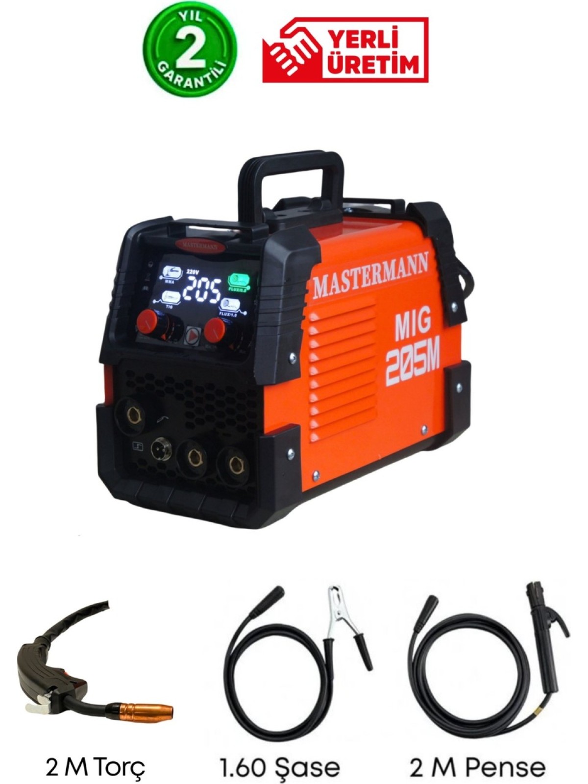 Master Mann MIG- MMA 205A Gazaltı İnverter Kaynak Makinası