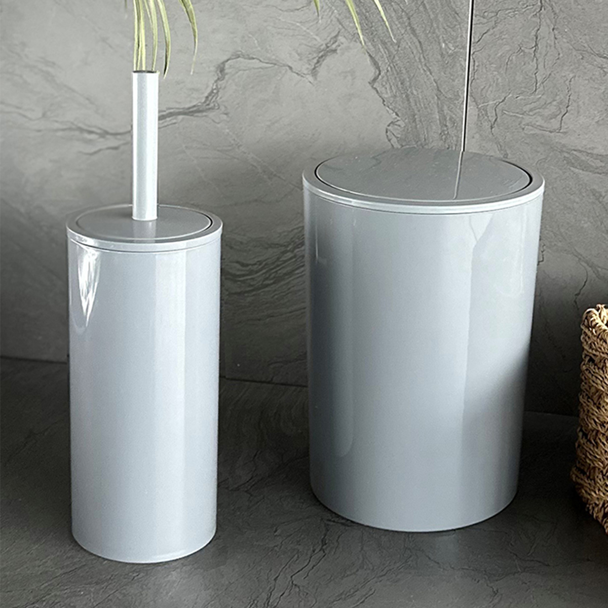 PRİMANOVA FLORES 2Lİ BANYO SETİ GRİ M-SAS18-07 PRİMANOVA FLORES 2Lİ BANYO SETİ GRİ M-SAS18-07