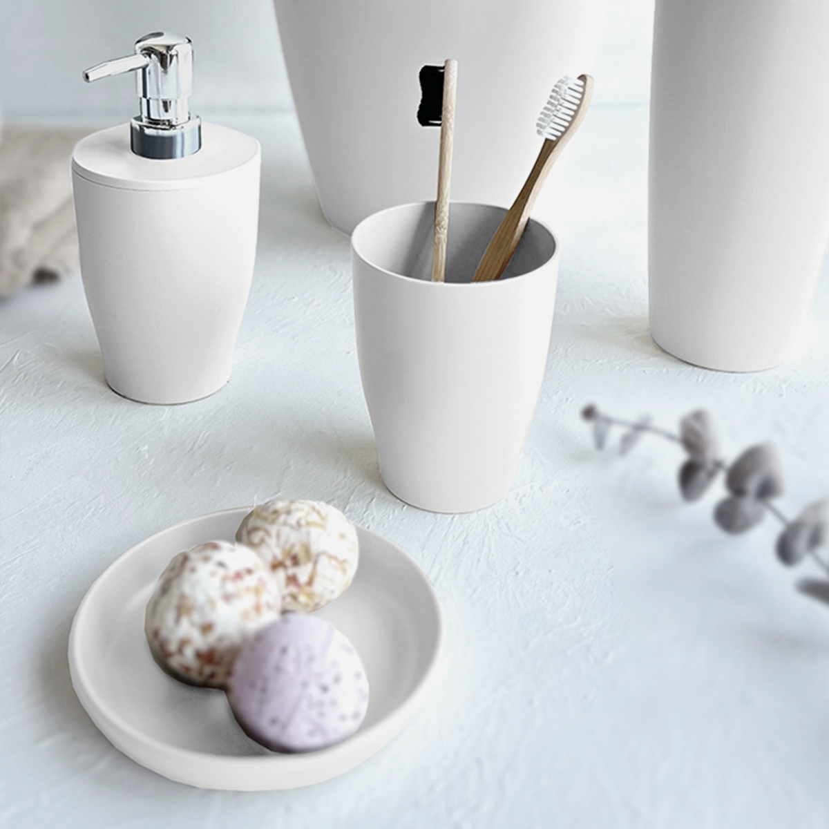 PRİMANOVA PURE 5Lİ BANYO SETİ BEYAZ M-SAS14-01 PRİMANOVA PURE 5Lİ BANYO SETİ BEYAZ M-SAS14-01