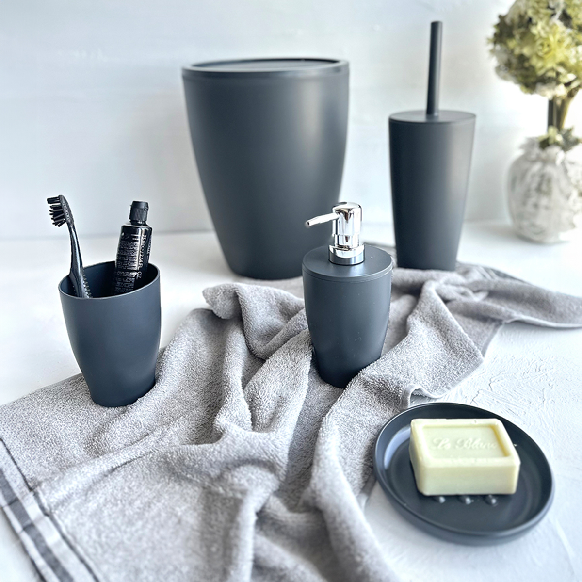 PRİMANOVA PURE 5Lİ BANYO SETİ GRİ M-SAS14-07 PRİMANOVA PURE 5Lİ BANYO SETİ GRİ M-SAS14-07