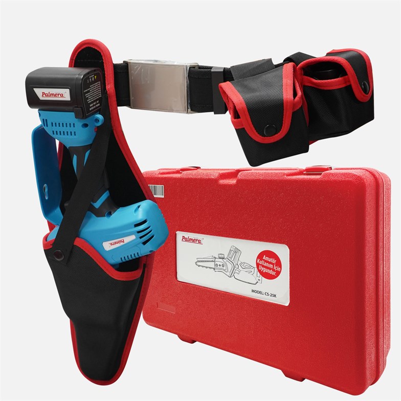 Palmera CS 25K Akülü Budama Testeresi Kırmızı 2,5 AH+Şarj Cihazı (3 Akü) Palmera CS 25K Akülü Budama Testeresi Kırmızı 2,5 AH+Şarj Cihazı (3 Akü)