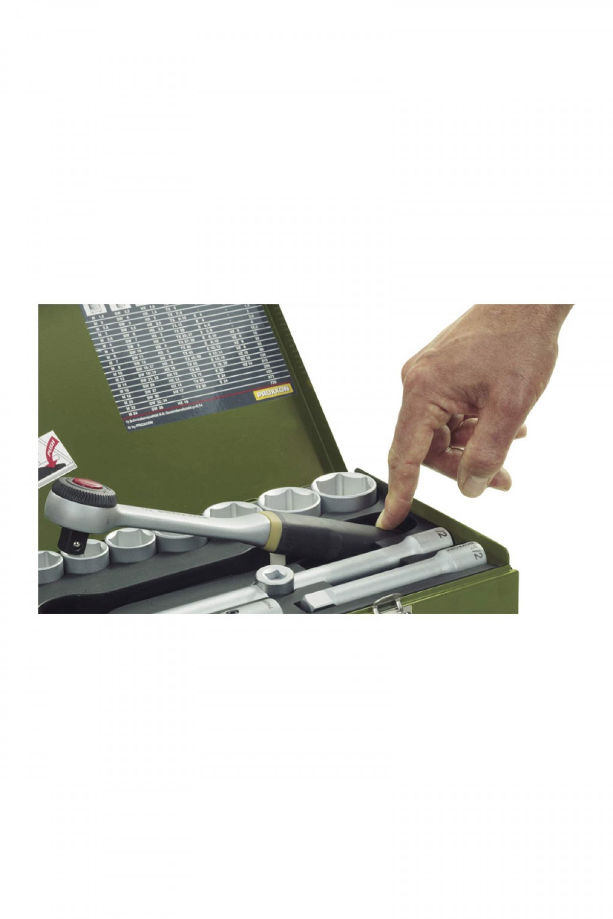 Proxxon 23020 1/4'' & 1/2" 27 Parçalı Lokma Takımı