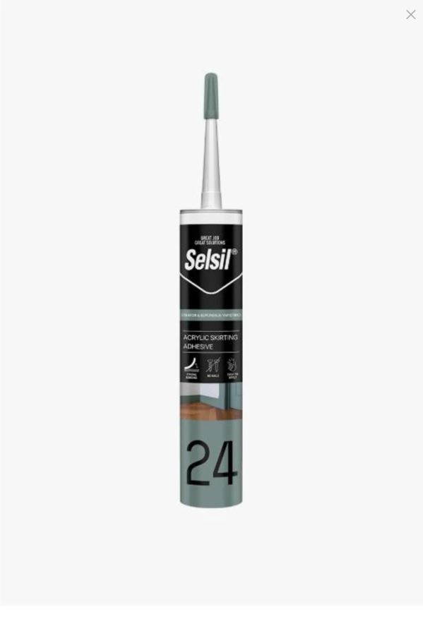 SELSİL 24 ACRYLIC SKIRTING ADHESIVE 500 GR WHİTE 