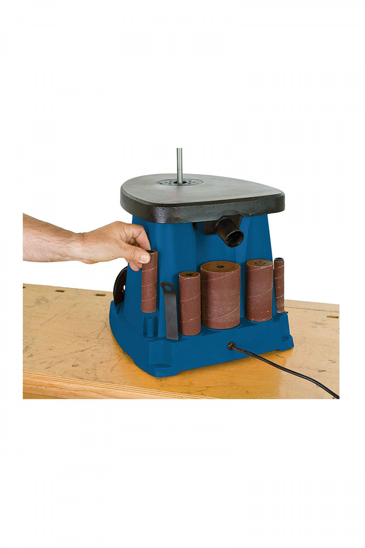 Scheppach Osm100 Salınımlı Silindir Zımpara Makinası Scheppach Osm100 Salınımlı Silindir Zımpara Makinası