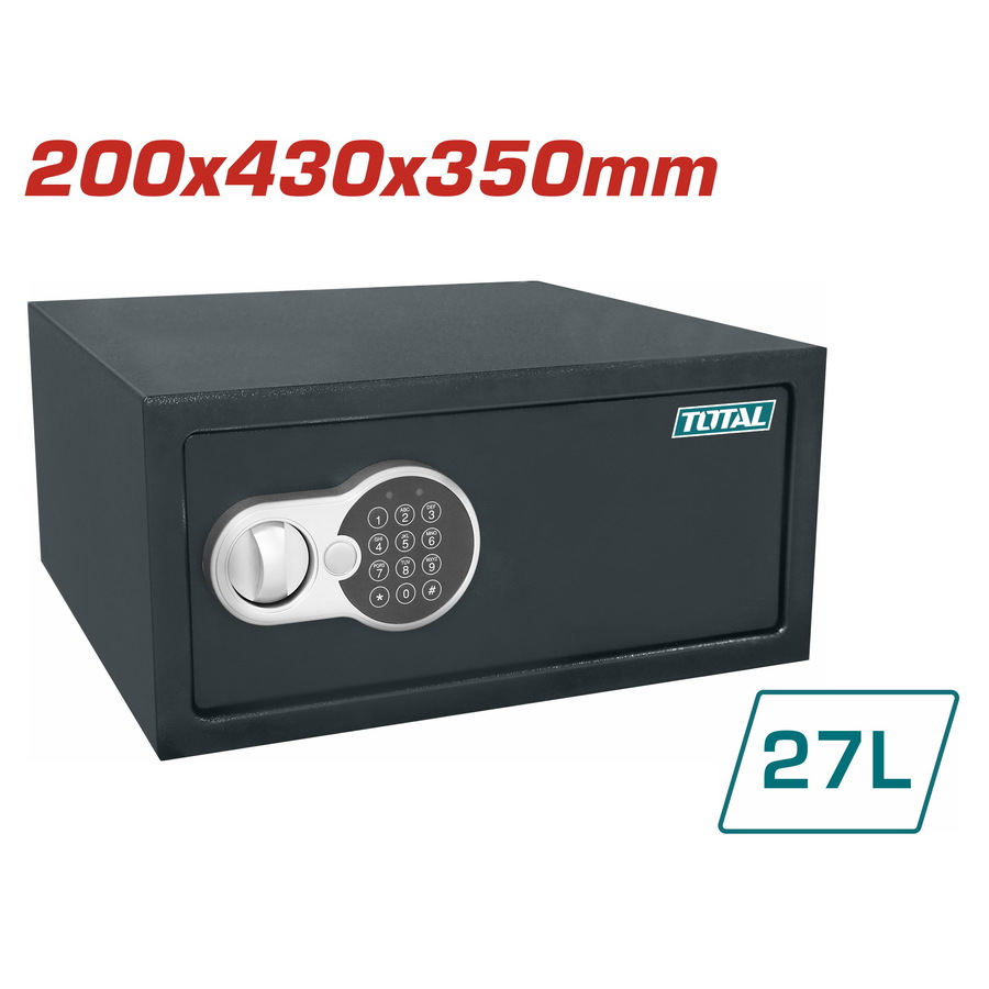 TOTAL ELEKTRONİK ŞİFRELİ PARA KASASI 27 LT TESF3501