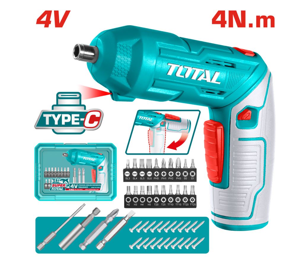 TOTAL TSDLI04425 ŞARJLI VİDALAMA 4V 