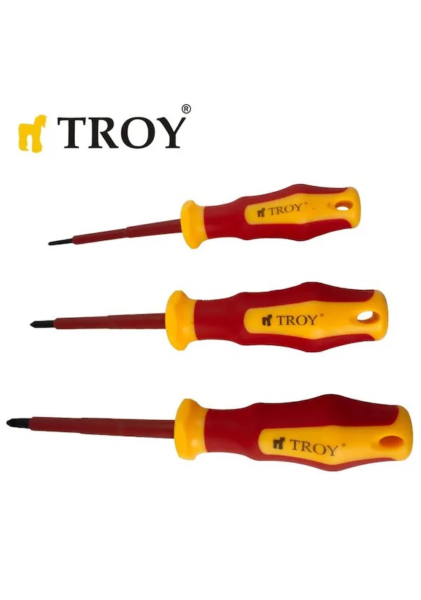 TROY 22311 VDE İZOLELİ 8 PRÇ. TORNAVİDA SETİ TROY 22311 VDE İZOLELİ 8 PRÇ. TORNAVİDA SETİ