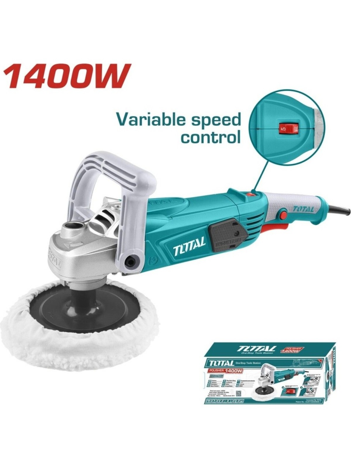 Total 1400W  Polisaj Makinası TP1141806 Total 1400W  Polisaj Makinası TP1141806