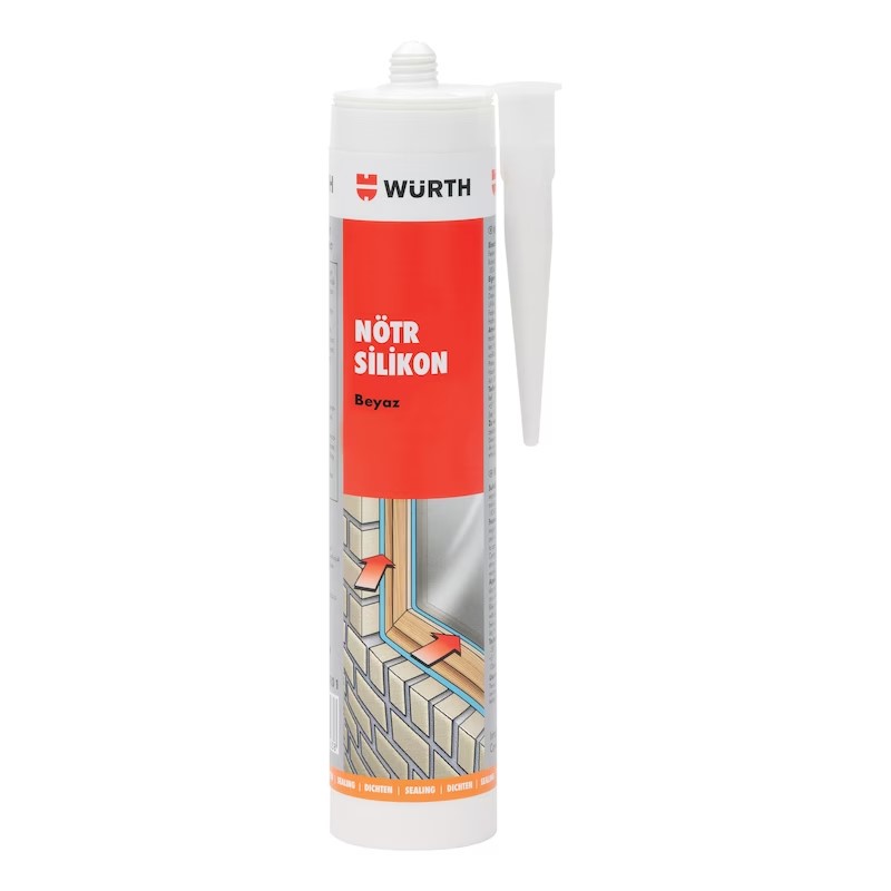 WÜRTH NÖTR SİLİKON -310 ML.-SİYAH WÜRTH NÖTR SİLİKON -310 ML.-SİYAH
