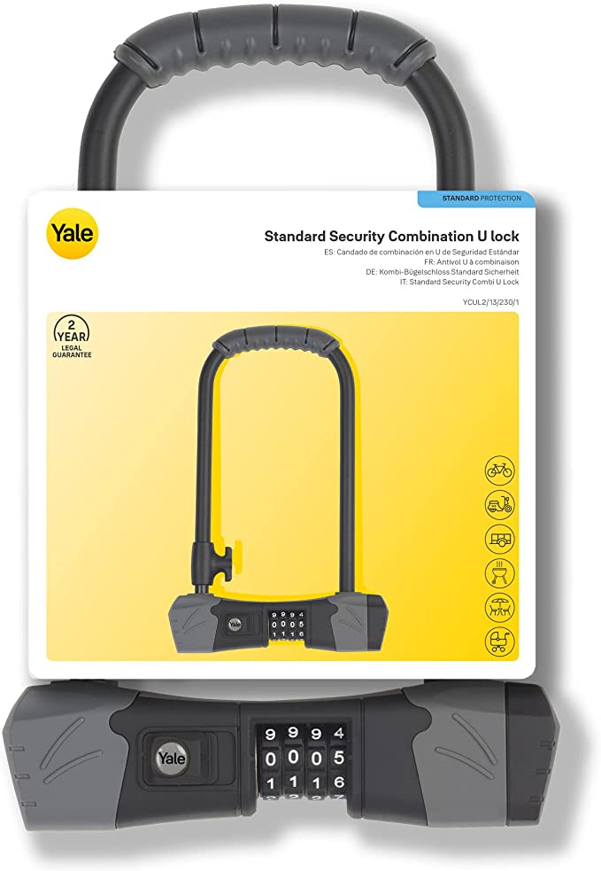 Yale Standart Güvenlık Şifreli U Bisiklet Kilidi YCUL2/13/230/1 Yale Standart Güvenlık Şifreli U Bisiklet Kilidi YCUL2/13/230/1