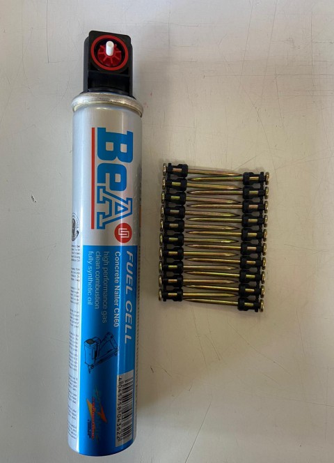 BEA GAZLI TABANCA ÇİVİSİ 26X40+GAZ TÜP(SET)