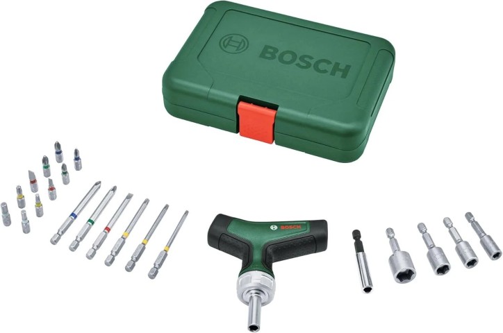 BOSCH T TİPİ CIRCIRLI TORNAVİDA SET 22 PARÇA