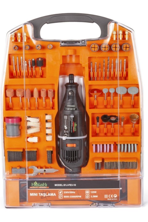 Balatlı Gravür Oyma Makinesi Dremel Taşlama Zımpara Kesme Seti 300 Parça S1J-FE3-10