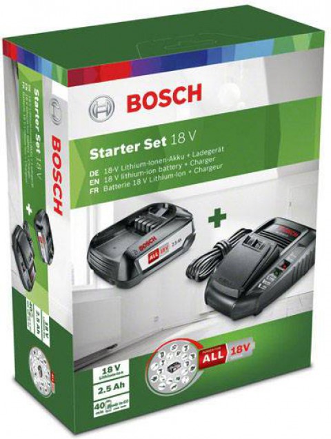 Bosch 18 Volt Starter Kit (2,5 Ah+Şarj Cihazı) - 1600A00K1P