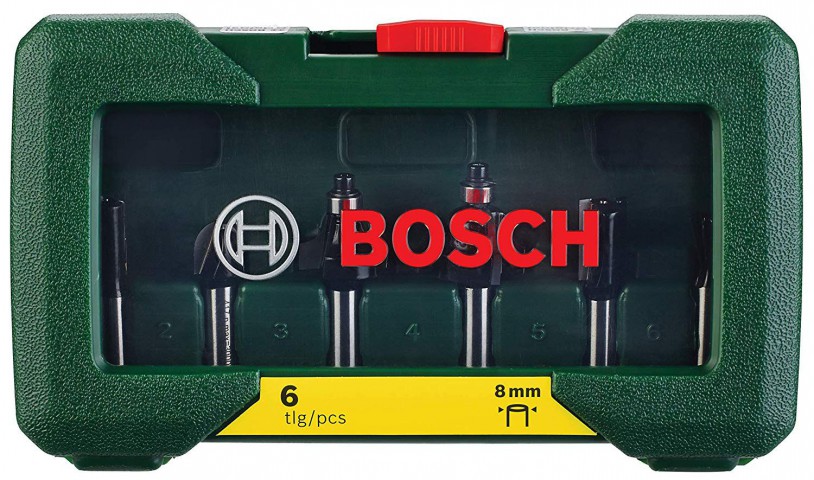 BOSCH 6 PARÇA FREZE SETİ 8 MM ŞAFTLI