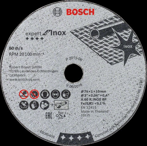 Bosch 76*1,0 mm Expert for Inox 5 li paket 2608601520