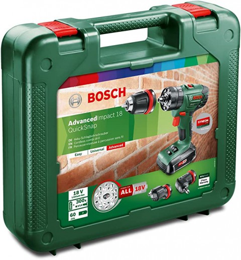 Bosch Advanced Impact 18 (1.5AH Çift Akü + 3 Adaptör) 0.603.9A3.401