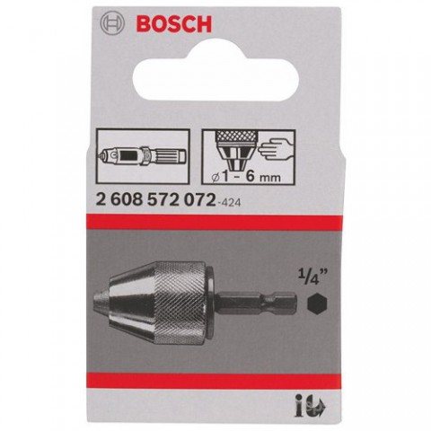 Bosch Anahtarsız Uç Takma Mandreni 6 Mm'Ye Kadar - 1 – 6 Mm, 1/4" - 6K