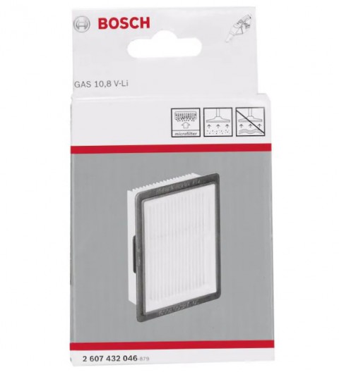 Bosch - Elektrikli Süpürgeler İçin Polyester Kanallı Filtre (GAS 12 V, EasyVac 12 için Uygun)