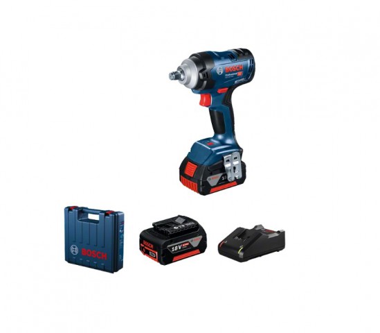 Bosch GDS 18V-400 Darbeli Somun Sıkma Çift Akü (2X5.0 AH)